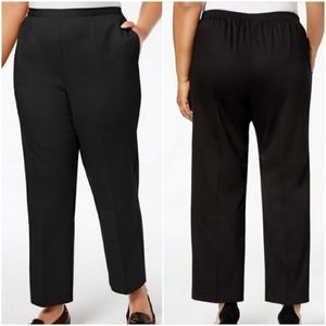 NWT Alfred Dunner Black Pants Sz 18s